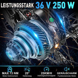 ANCHEER E Bike, 27,5" Trekkingrad E-Bike mit 36V 10.4Ah Akku, Pedelec E-Mountainbike für Erwachsene